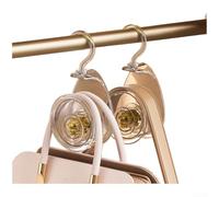 Ampi ganci curvi per borse, cappelli, cravatte, vestiti, con rotazione di 360 e slot largo 4 cm per vari spessori (G)