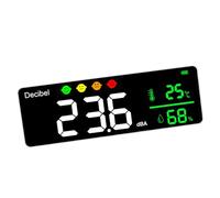 Ampi intervalli operativi Digitale Decibel Meter e Umidità Misuratori di Temperatura Parete Rivelatori per Applicazioni Digital Sound Level Meter
