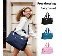 Ampia borsa da viaggio (45 x 35 x 20 cm) con scomparto per scarpe, ideale per uomo e donna, borsa leggera per weekend e brevi soggiorni. Che si tratti di andare in palestra, di un weekend fuori porta 
