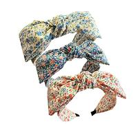 Ampia fascia per capelli in tessuto per le donne Alice Band Fascia elastica per le donne Accessori per capelli per le donne e la ragazza (WidFlowerBow2)