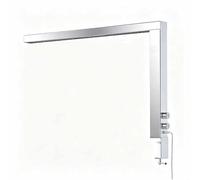 Ampia lampada LED a forma di L per onicotecniche, lampada da scrivania senza ombre, luce estetica dimmerabile da 36 W, 3000-6000 K per manicure e saloni di bellezza(Silver)