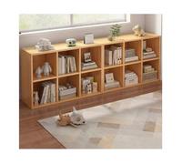 Ampia Libreria, Libreria In Legno, Libreria Orizzontale Moderna A 2 Livelli, Organizzatore Di Stoccaggio Del Cubo, per La Camera Da Letto, Soggiorno, Ufficio ( Colore : Grey , Taglia : 120x30x60cm )