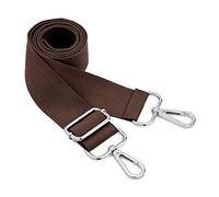 Ampia tracolla, cinghia regolabile della borsa della cinghia della cinghia della borsa di tela della sostituzione cinghia lunga variabile per la borsa del crossbody (argento-marrone scuro)