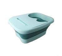 Ampia vasca pieghevole per pediluvio progettata per un comfort completo e una pratica cura dei piedi a casa o fuori casa (verde)