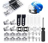 Ampiamente applicabile ai kit hardware HAT-BATBAL, agli scafi da hockey e ai vari caschi utilizzati nel calcio. Questa riparazione delle parti di ricambio delle zecche - kit repar