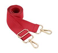 Ampie borse a tracolla,regolabile sostituzione borsa cinghia tela borsa cinghie tracolla borsa tracolla cinghia mutevole per borsa Crossbody (oro-rosso)