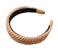 Ampie fasce per capelli per le donne Cerchio per capelli Slip Tessuto a mano Cotone Intrecciato Copricapo Bohemian Fascia Turbante Boemia Turbante Boemia Tur