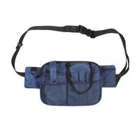 Ampio marsupio impermeabile con tasche multiple e cintura regolabile per una comoda organizzazione e strumenti professionali in contesti clinici (blu)