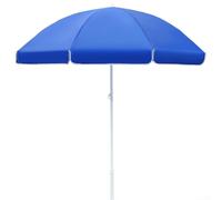 Ampio ombrellone da esterno con struttura in lega di acciaio e tettoia in tessuto Oxford 300D, fornendo un'ampia ombra per gite in spiaggia, cortili e allestimenti di eventi all'aperto (blu 1)