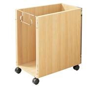 Ampio portaoggetti aperto for tappetino da yoga | Realizzato in acrilico e MDF,con rotelle su tutti e quattro gli angoli, può supportare fino a 60 libbre