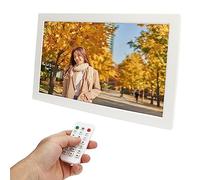 Ampio Schermo da 18,5 Pollici Luminosità Regolabile, Schermi Orizzontali e Verticali, Plug and Play, Funzioni Multiple, Musica di Sottofondo (Spina europea)