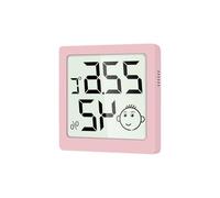 Ampio schermo LCD digitale Umidità Temperatura Monitor con Indicatori di Montaggio Ad Alta Efficienza Energetica Doppio Display Igrometro per Home Office