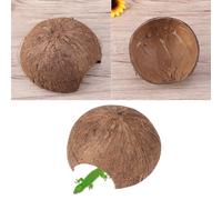 Ampio tunnel naturale in cocco per ragni, serpenti e lucertole (senza foro)
