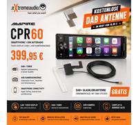 AMPIRE CPR60 Autoradio 1-DIN DAB+ Smartphone Touchscreen Bluetooth Android, AHD
