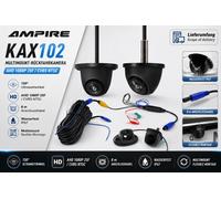 Ampire KAX102 Multimount Retromarcia ( AHD 1080P 25F / Cvbs Ntsc) 150°, 8m Cavo