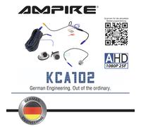 AMPIRE KCA102W Telecamera di retromarcia multimount per auto, autobus, camper...