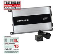 Ampire MBM500.1-3G Bassi Mono 1-Kanal Digitale Amplificatore 1000W Subwoofer