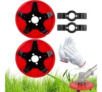 Amplearctic Weeding Disc, 2025 Upgraded Weeding Discs for Weed Eater, One Blade Replacement Heads, Multifunctional Trim Season Weeder Plate, Universal Weed Eater Head Replacement (2)
