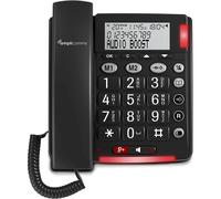 Amplicomms BigTel 48 Plus Telefono fisso per anziani Nero