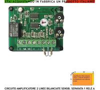 Amplificatore di Microimpulsi Adatto x Vibratori e Sensori Inerziali Per Allarme