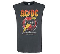 Amplificato AC/DC 'for Those About to Rock 81' (Charcoal) T-Shirt Abbigliamento - - XL