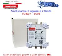 Amplificatore 2 Ingressi e 2 Uscite 110dBuV - 30dB
