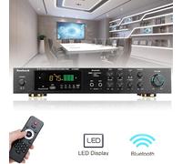 AMPLIFICATORE 5.1 HOME THEATRE CINEMA 400W BLUETOOTH CON FUNZIONI KARAOKE