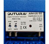 Amplificatore 5G TV Digitale Terrestre LTE 40 dB 2 UHF OUT DA PALO FUTURA
