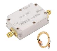 Amplificatore a banda larga RF Amplificatore a basso rumore LNA Connettore femmina SMA ad alto guadagno per la lega di alluminio Radio 10M -6GHz