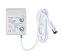 Amplificatore a banda larga TVS 8-01 con 2 uscite (2 x 12 dB) per cavo DTT e FM