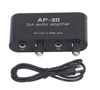 Amplificatore, Amplificatore 2 Canali Preamplificatore a Doppio Canale Ingresso Bilanciato 1/4 Pollici 020 DB con Regolazione Compatibile con Strumenti