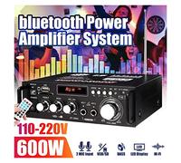 Amplificatore Amplificatore Amplificatore Amplificatore Amplificatore Audio Bluetooth Bluetooth PORTATO Display Karaoke Home Theater Amplifier 2 Channel(110-V)