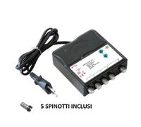 AMPLIFICATORE ANTENNA TV DVB-T2 5G DA INTERNO UHF+VHF 25DB 1 ENTRATA 4 USCITE
