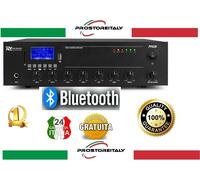 AMPLIFICATORE 100V IBRIDO 8 OHM FILODIFFUSIONE LINEA BLUETOOTH + USB + TELECOM.