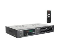 Amplificatore audio 600 W, amplificatore stereo 5.0 surround, amplificatore di potenza audio, 2 ingressi microfono con schermo LED per home theater, feste karaoke