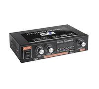 Amplificatore Audio, Amplificatore stereo Bluetooth auto Bluetooth HiFi Digital Audio Home Karaoke Power amp FM USB. Amplificatore auto auto con telecomando 90W + 90W(45WX2)