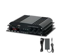 Amplificatore audio, Amplificatori audio S-269 Amplificatore digitale Bluetooth HiFi stereo a 4 canali AMP FM USB Telecomando per la casa, Karaoke