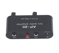 Amplificatore Audio Bilanciato a Doppio Canale Regolazione Guadagno Indipendentes Ingresso Uscita 6,35 Mm 12V Alimentato da Adattatore 12V per Uso Domestico