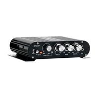 Amplificatore audio HIFI Amplificatore audio stereo for bassi a 2.1 canali RMS 20Wx2 + 40W Mini lettore multimediale MP3 Alluminio nero