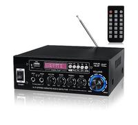 Amplificatore Audio Home Car Theater Supporto Mic Amp Sintonizzazione Precisa(660BT Black)