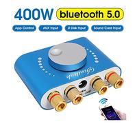 Amplificatore audio per auto 20. 0W + 200W 12V / 24V Mini amplificatore Bluetooth 5.0 Speaker Digital Audio Power Class D HIFI Stereo USB Scheda audio musicale Amp. Casa di casa Per ridurre la perdita