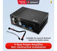 Amplificatore Audio per Auto Junsun 4×80W DSP, Processore Audio per Alti e Bassi, Specifico per Radio Android, Miglioramento Qualità Audio, Subwoofer Plug-and-Play