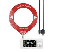 Amplificatore audio per la casa, ricevitore FM portatile | con antenna batteria 800 mA schermo IPS 4,8 cm Display HD porte USB AM per computer garage auto ufficio karaoke