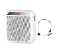Amplificatore audio portatile - Amplificatore audio ricaricabile da 2200 mAh, amplificatore personale, insegnante, altoparlante, altoparlante audio senza fili, amplificatore con microfono cablato