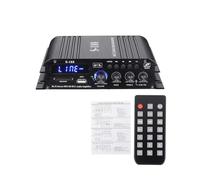 Amplificatore Audio, S188 2 * 400W + 200W Bluetooth HiFi Power Amplificatori stereo Home Car Audio 12V Amplificatore del suono digitale BASSO Lettore musicale(With US Adapter)