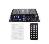 Amplificatore Audio, S188 2 * 400W + 200W Bluetooth HiFi Power Amplificatori stereo Home Car Audio 12V Amplificatore del suono digitale BASSO Lettore musicale(Without Adapter)