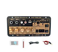 Amplificatore audio, Scheda amplificatore Bluetooth da 100 W, subwoofer digitale, doppio microfono, modulo for auto domestica per il fai da te domestico