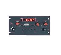 Amplificatore audio, Scheda decodifica Bluetooth con amplificatore DC 5V 20W, microfono da 6,5 mm, radio FM, lettore musicale for auto USB, altoparlanti per il fai da te domestico