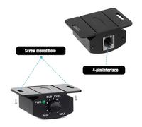 Amplificatore Auto Volume Controllo Cavo Con Audio Basso Pomello Cruscotto Mount