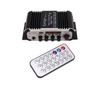 Amplificatore Bluetooth V11 a 2 canali Super Bass Audio con telecomando TF USB FM 85Db Radio Mp3